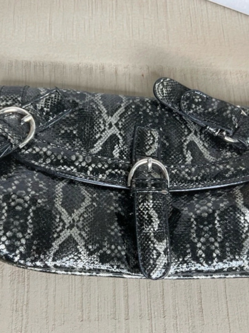 Sydney Love synthetic Snake skin wristlet